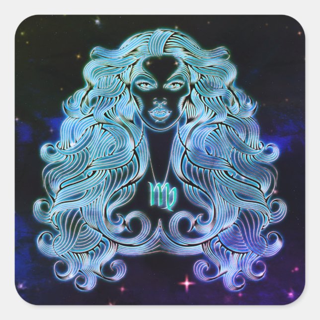 virgo the virgin zodiac stickers (Front)