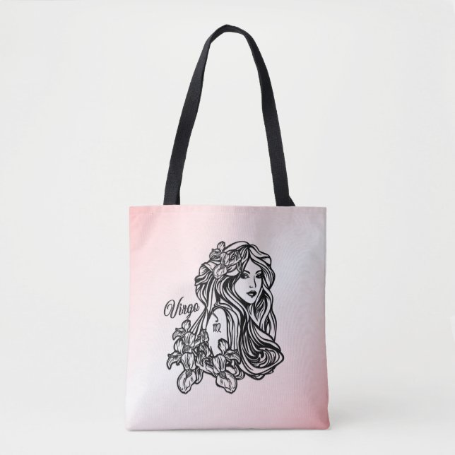 Virgo The Virgin Zodiac Tote Bag (Front)