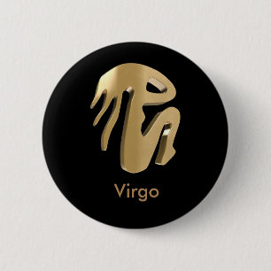 Virgo, Vergine 6 Cm Round Badge
