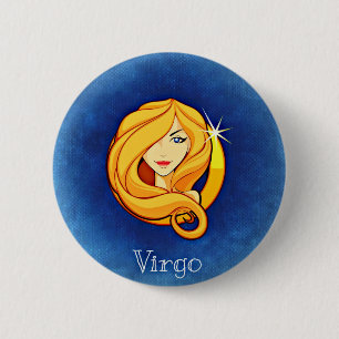 Virgo, Vergine 6 Cm Round Badge