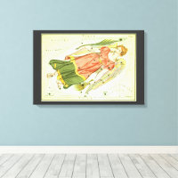 Virgo Virgin Vintage Constellation Urania's Mirror