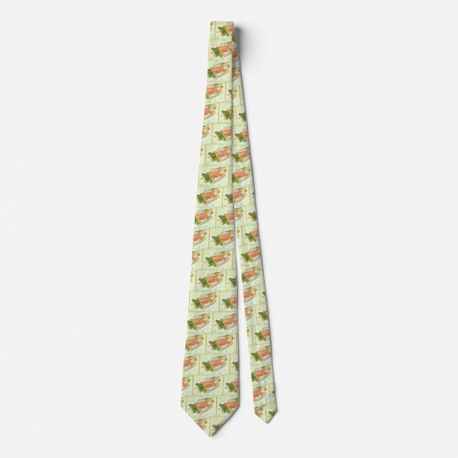 Virgo Virgin Vintage Constellation Urania's Mirror Tie (Front)