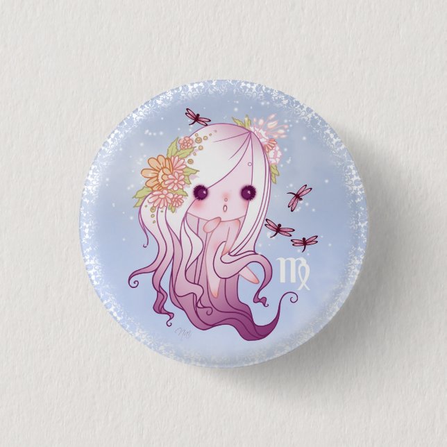 Virgo virgin Zodiac 3 Cm Round Badge (Front)