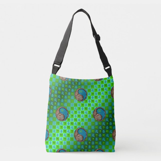Virgo & Water Dog Crossbody Bag (Front)