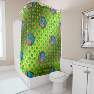 Virgo & Water Dragon Shower Curtain