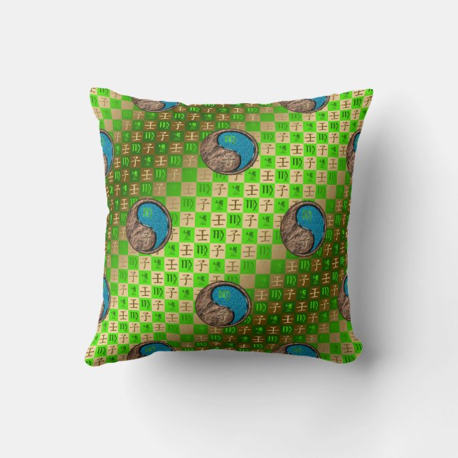 Virgo & Water Rat Cushion (Back)