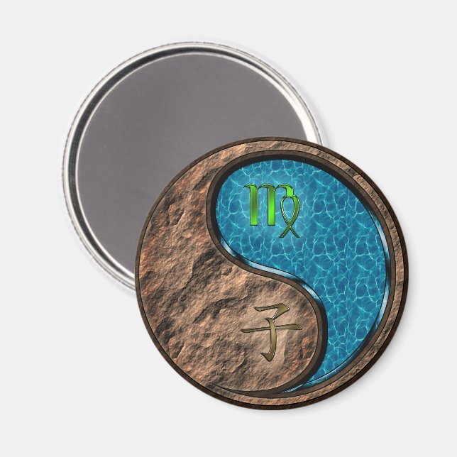 Virgo & Water Rat Magnet (Front/Back)