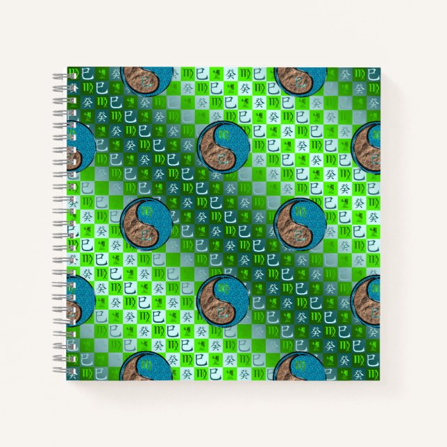 Virgo & Water Snake Notebook (Front)