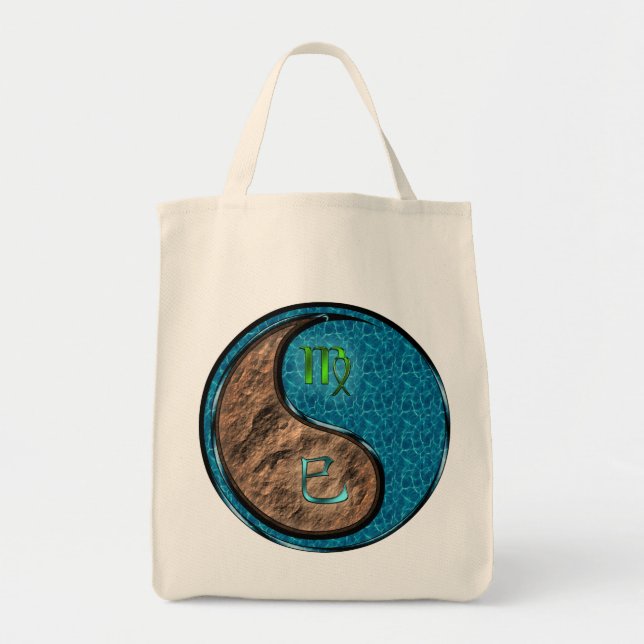 Virgo & Water Snake Tote Bag (Front)