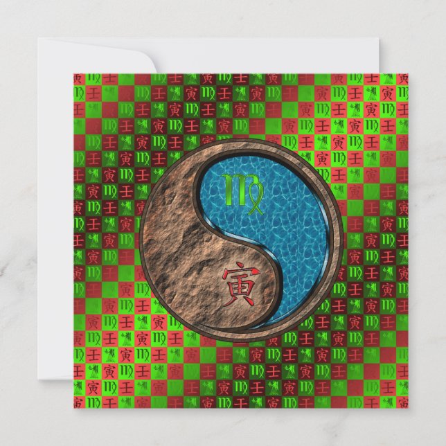 Virgo & Water Tiger Card (Front)