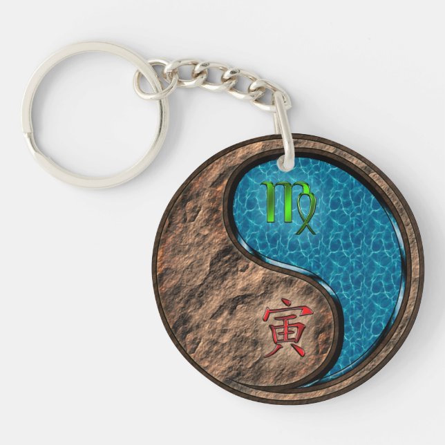 Virgo & Water Tiger Key Ring (Front)