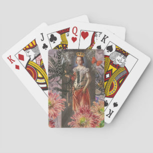 Virgo Woman Astrology Whimsical Portrait Playing Cards