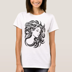 Virgo Woman female portrait  T-Shirt