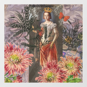 Virgo Woman Portrait Antique Colourful Rich
