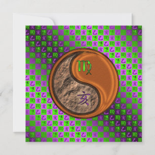 Virgo & Wood Boar Card