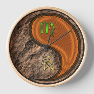 Virgo & Wood Dragon Clock