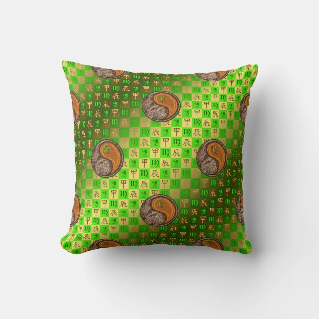 Virgo & Wood Dragon Cushion (Front)