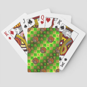 Virgo & Wood Dragon Playing Cards