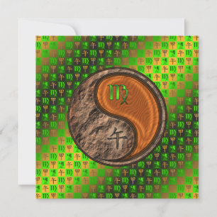 Virgo & Wood Horse Card