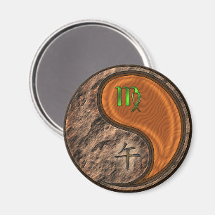 Virgo & Wood Horse Magnet