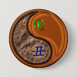 Virgo & Wood Ox 7.5 Cm Round Badge