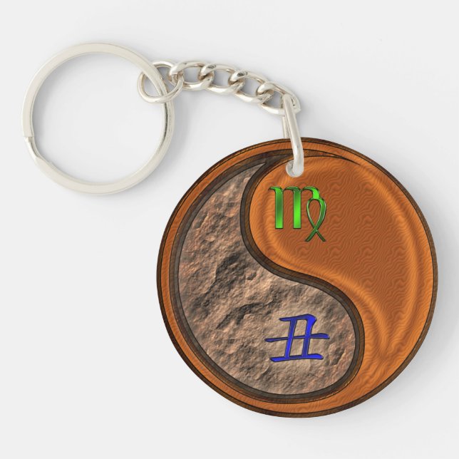 Virgo & Wood Ox Key Ring (Front)