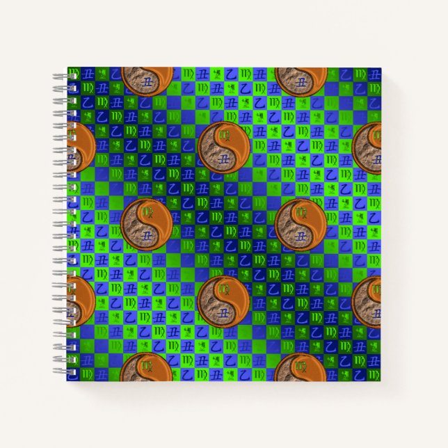 Virgo & Wood Ox Notebook (Front)