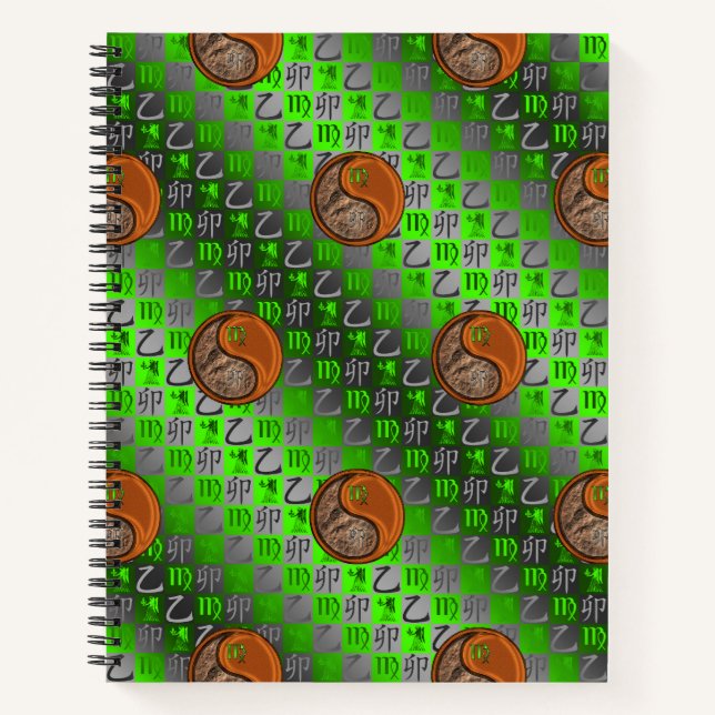 Virgo & Wood Rabbit Notebook (Front)