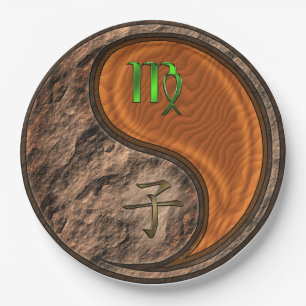 Virgo & Wood Rat Paper Plate