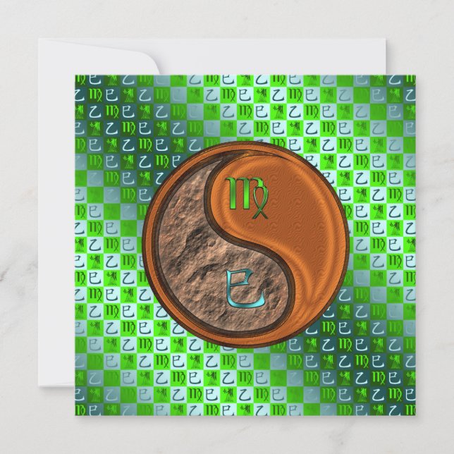 Virgo & Wood Snake Card (Front)