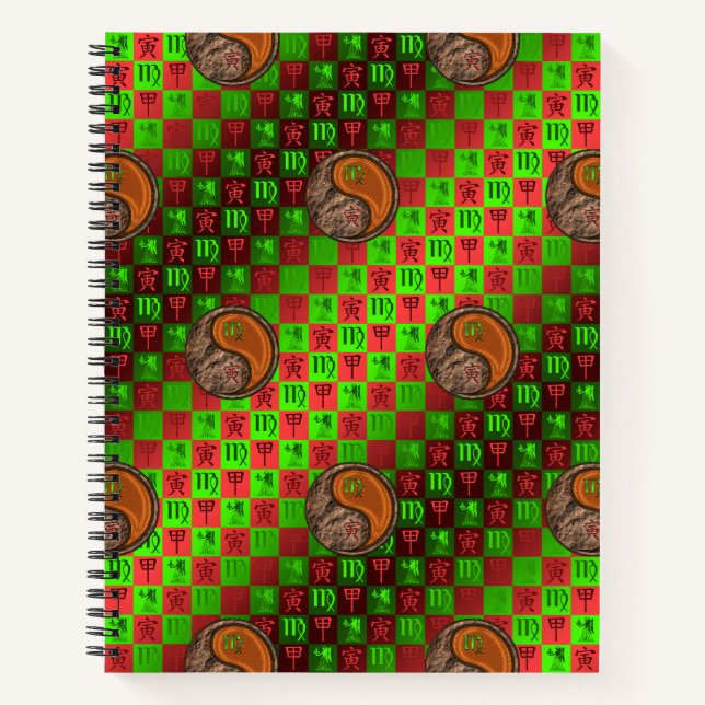 Virgo & Wood Tiger Notebook (Front)