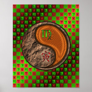 Virgo & Wood Tiger Poster