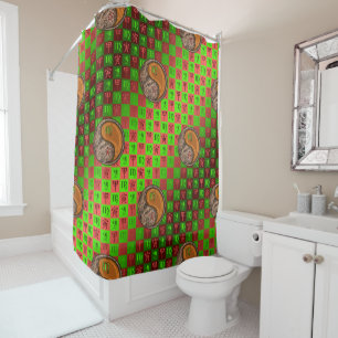 Virgo & Wood Tiger Shower Curtain