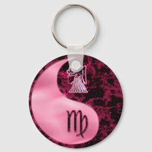 Virgo Yin Yang Key Ring