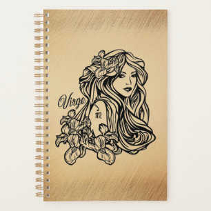 Virgo Zodiac Antique Look Planner