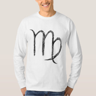 Virgo. Zodiac Astrology Sign. Black. T-Shirt