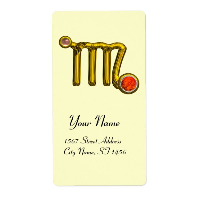 VIRGO ZODIAC BIRTHDAY Orange Grey Agate (Front)