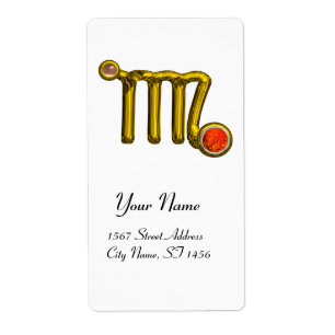 VIRGO ZODIAC BIRTHDAY Orange Grey Agate