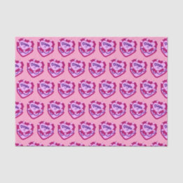 Virgo Zodiac Coquette Heart Birthday Cake Tissue Paper