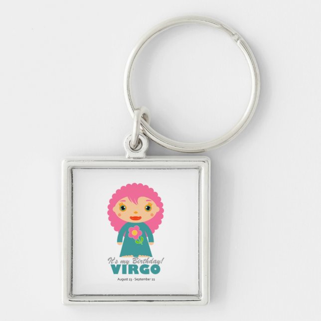 Virgo Zodiac for Kids Key Ring (Front)