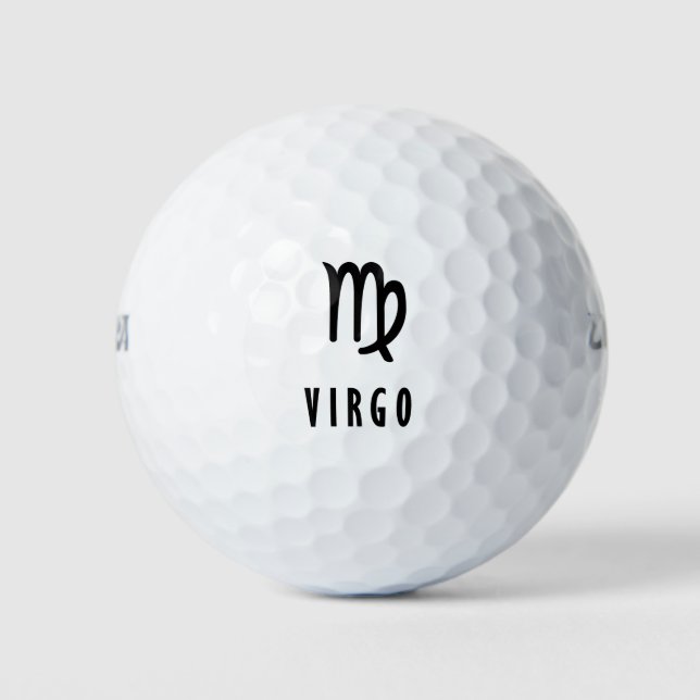 Virgo zodiac golf balls (Front)