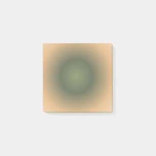 Virgo Zodiac, Green Brown Aura Gradient Post-it Notes