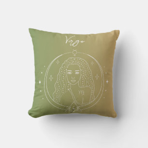Virgo zodiac horoscope star sign gradient cushion