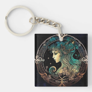Virgo Zodiac Keychain