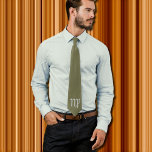 Virgo  Zodiac olive  green neck tie<br><div class="desc">Solid colour necktie in  classic olive green ( 6a6a45). It comes with  the  symbol of the  Zodiac sing of Virgo. Stylish choice for  his birthday who was born  between 	August 22 – September 22 . This  harmonious  green goes well  with  almost any colour .</div>