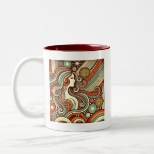 Virgo Zodiac Retro coffee Mug