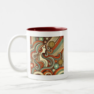 Virgo Zodiac Retro coffee Mug