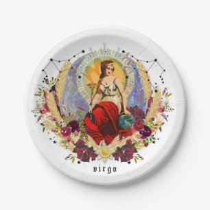 Virgo Zodiac September Birthday Part Paper Plate