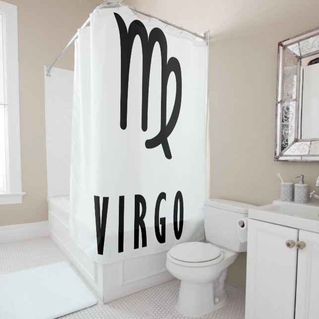 Virgo zodiac shower curtain (In Situ)
