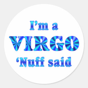 Virgo Zodiac Sign Classic Round Sticker